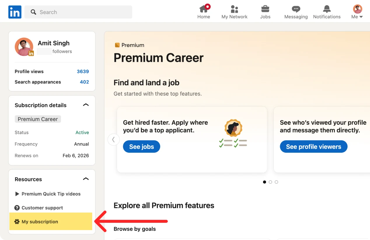 How To Cancel Linkedin Premium (Step-By-Step Guide) 4 Manage Premium Account