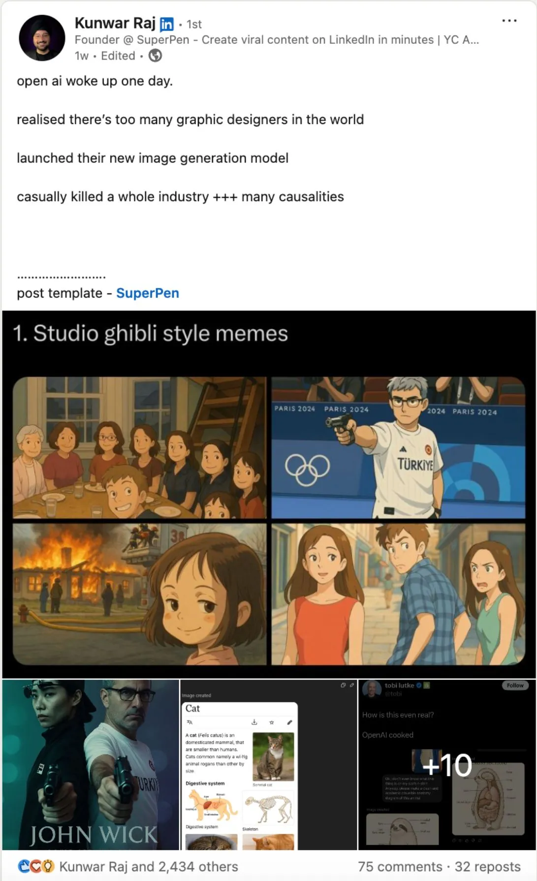 Viral Linkedin Post Example Viral Linkedin Post Example