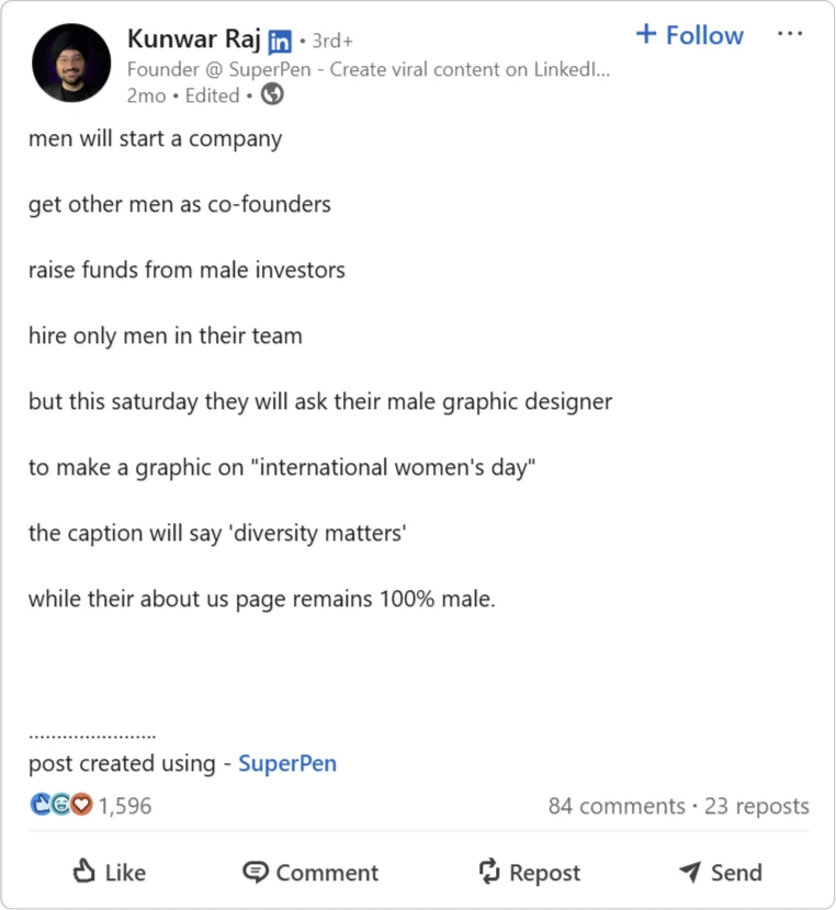 Tips To Write A Viral Linkedin Post (That Actually Works In 2025) 5 Kunwars Post 3